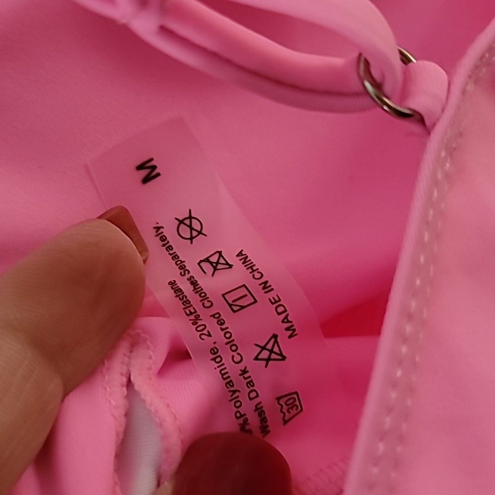 Vibrant Pink Women's One-Piece Swimsuit - Picture 6 of 9